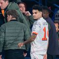 Luis Diaz pleacă la vestiare după ce primit cartonaș roșu în meciul PSG - Bayern 1-2 din grupa de Champions League / Foto: Imago