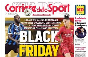 „Black Friday” cu Lukaku și Smalling » Corriere dello Sport e în centrul unui scandal uriaș de rasism!