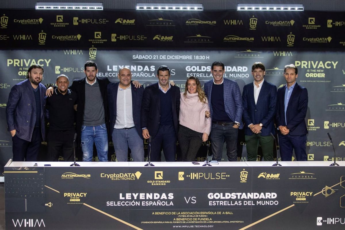 FOTO Meci de gală pe „Wanda Metropolitano”, organizat de agentul român Toni Curea » Olăroiu îi antrenează pe Ronaldinho, Roberto Carlos, Figo, Mutu și Rădoi!