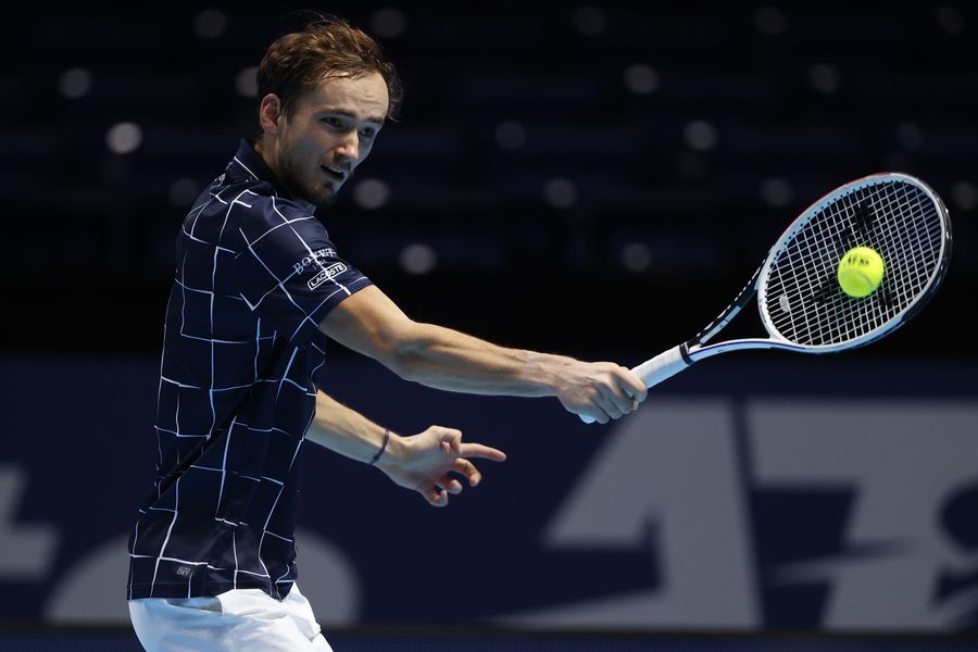 Daniil Medvedev în acțiune FOTO Guliver/GettyImages Daniil Medvedev în acțiune FOTO Guliver/GettyImages