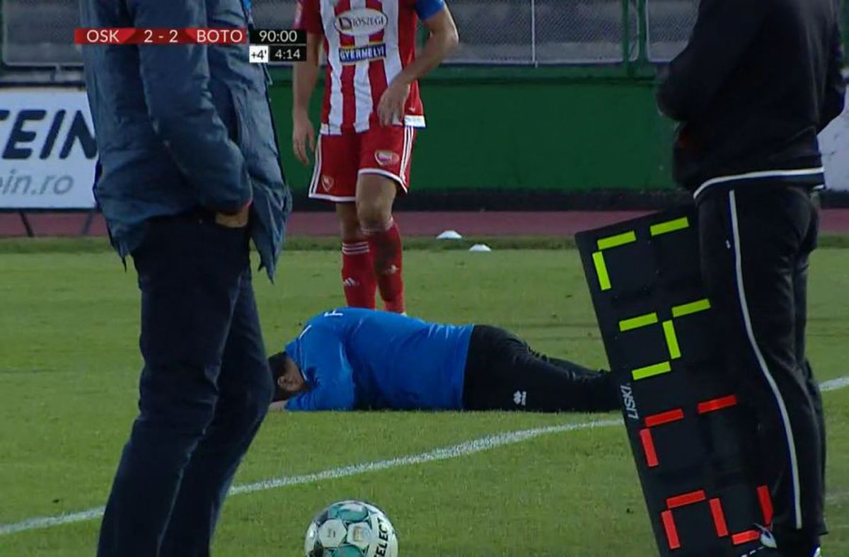 Marius Croitoru, criză Sepsi - Botoșani / FOTO: Captură @TV Telekom Sport