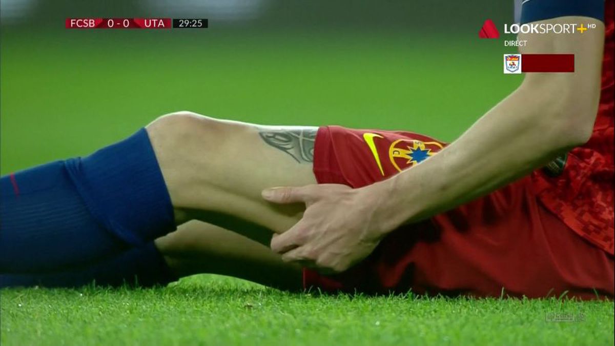 FOTO Florin Tănase, accidentare înaintea derby-urilor cu CFR Cluj și CS Universitatea Craiova