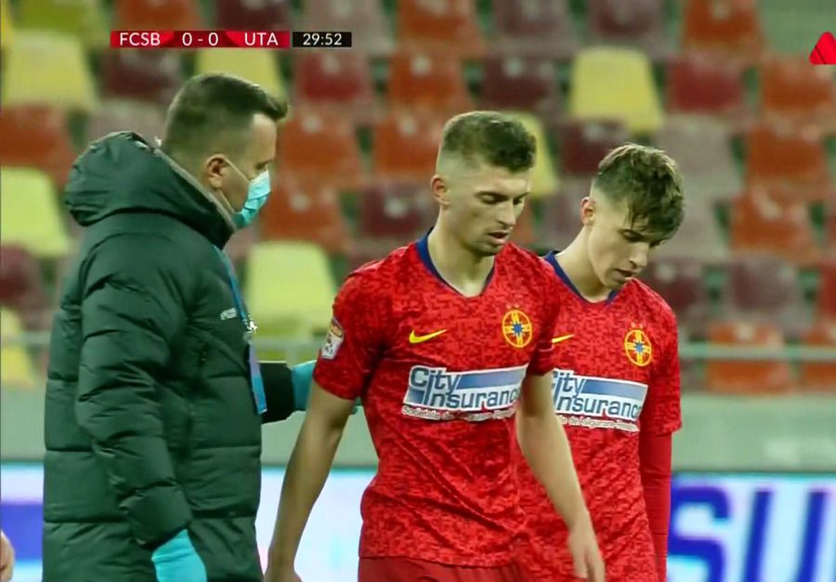 FOTO Florin Tănase, accidentare înaintea derby-urilor cu CFR Cluj și CS Universitatea Craiova