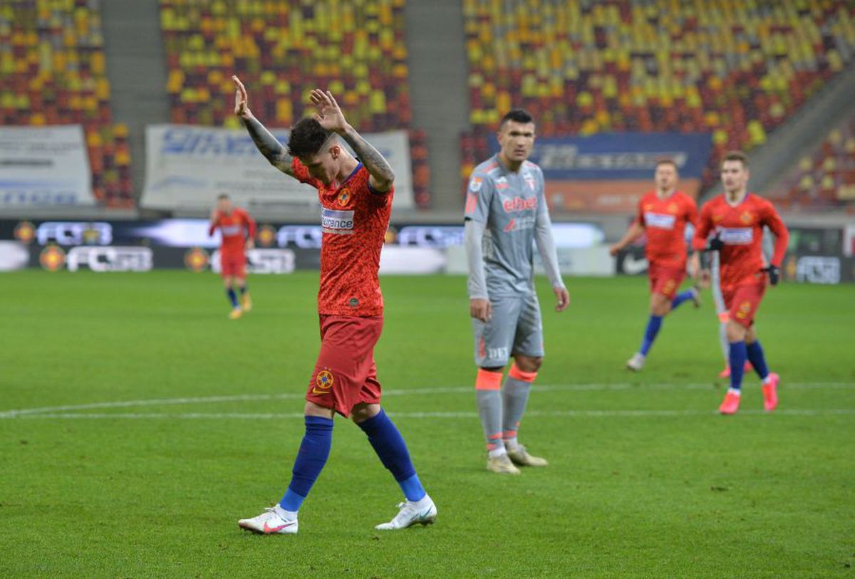 FCSB - UTA 3-0. VIDEO+FOTO » FCSB continuă marșul în Liga 1! Man, Coman și Olaru aduc a 7-a victorie consecutivă. Clasamentul ACUM