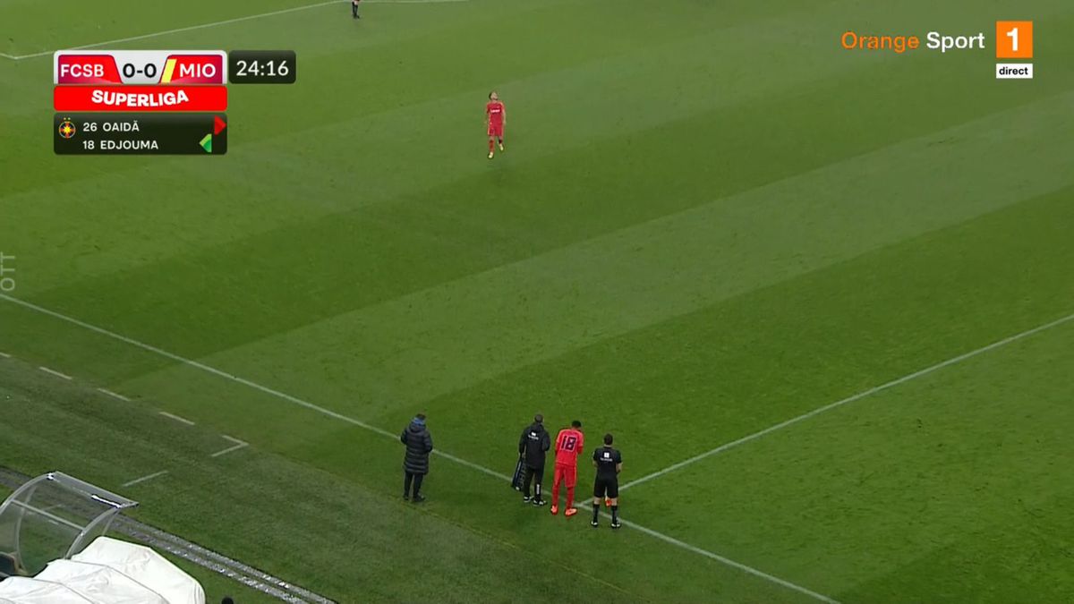 Stupoare pe teren, în FCSB - CS Mioveni » Schimbare la roș-albaștri după 24 de minute: „Antrenorul Gigi Becali a fost inspirat”