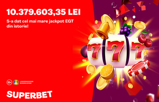 Jackpotul istoric EGT s-a dat la Superbet! Cum e să câștigi 10.379.603,35 lei