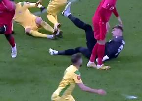 Târnovanu a comis-o! Portarul roș-albaștrilor, gafă în FCSB - CS Mioveni