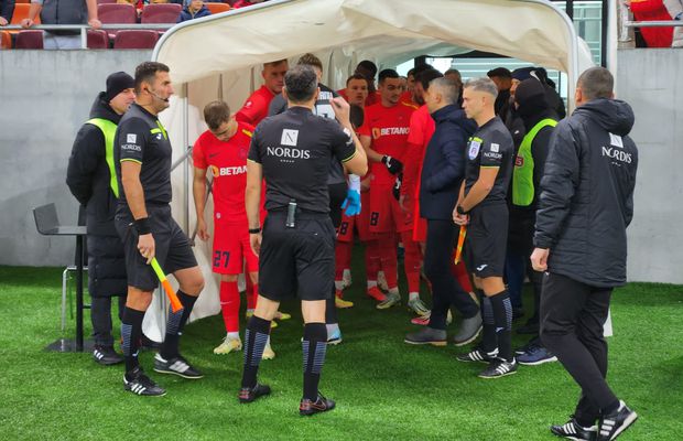 Start întârziat în FCSB - CS Mioveni! De ce au protestat oaspeții » „O rușine!”