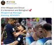 Mbappe și Giroud, imaginile serii la Mondial: „Luați-vă o iubită care să se uite așa la voi” 