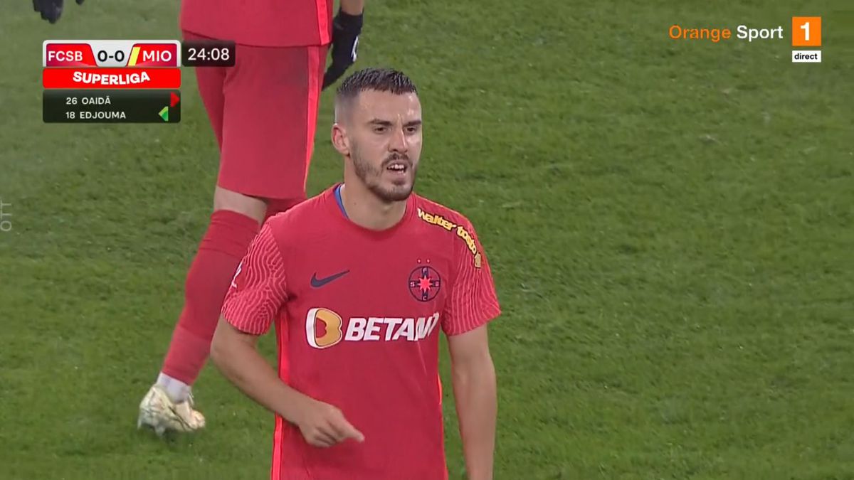 Stupoare pe teren, în FCSB - CS Mioveni » Schimbare la roș-albaștri după 24 de minute: „Antrenorul Gigi Becali a fost inspirat”