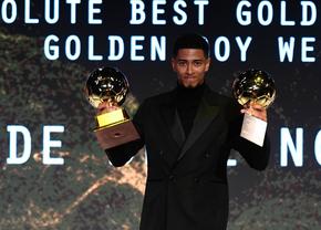 Jude Bellingham a ridicat trofeul „Golden Boy” la gala din Torino » Superstarul lui Real Madrid a câștigat detașat
