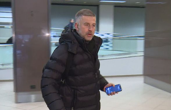 Edi Iordănescu s-a întors în România după tragerea la sorți și a rostit 3 cuvinte pe aeroport