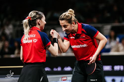 Bernadette Szocs și Elizabeta Samara/Foto: ITTF