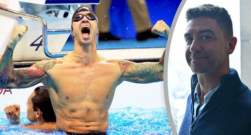 Anthony Ervin după ce a câștigat titlul olimpic în 2016