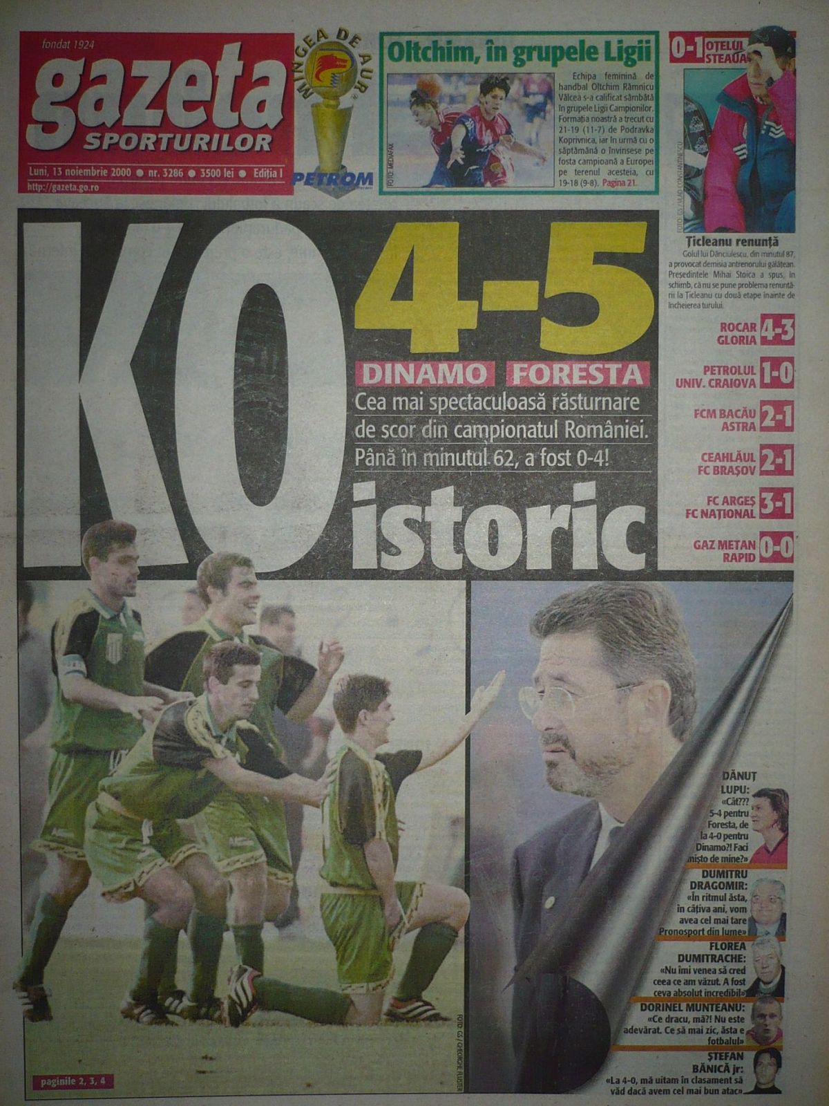 Dinamo - Foresta 4-5, imagini de arhivă » Dansând cu pozele vechi