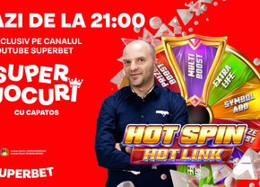 Dan Capatos revine live pe canalul de Youtube Superbet cu un nou superjoc de la ora 21:00. Premii multe și astăzi pentru participanți!