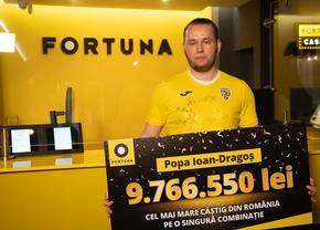 Fortuna a plătit cel mai mare câștig la pariuri, din România