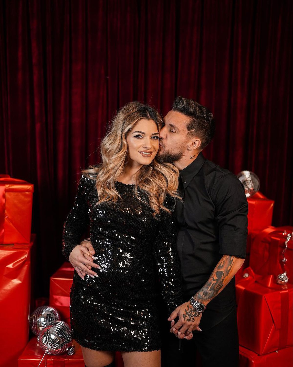 Alex Băluță și soția sa, Diana