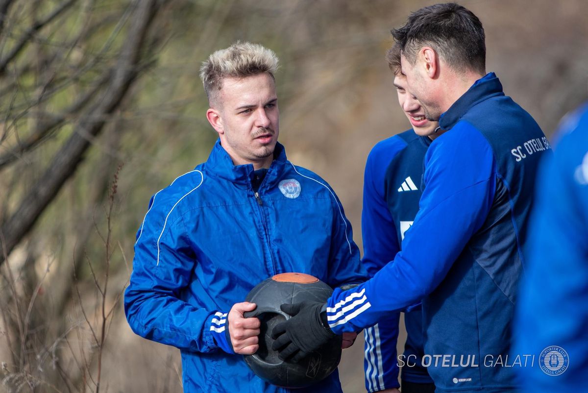 Jucătorii Oțelului Galați, puși la pante în cantonament