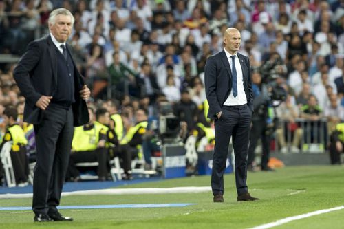 Carlo Ancelotti și Zinedine Zidane