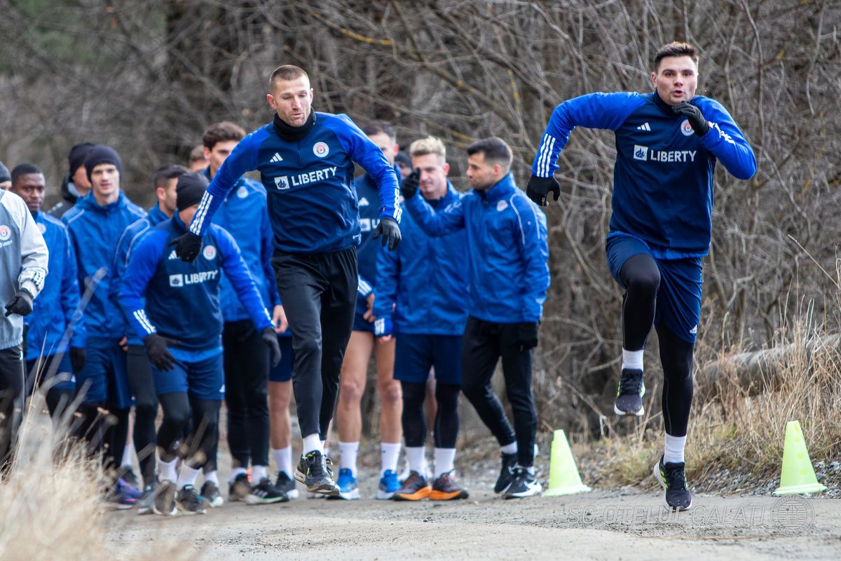 Jucătorii Oțelului Galați, puși la pante în cantonament