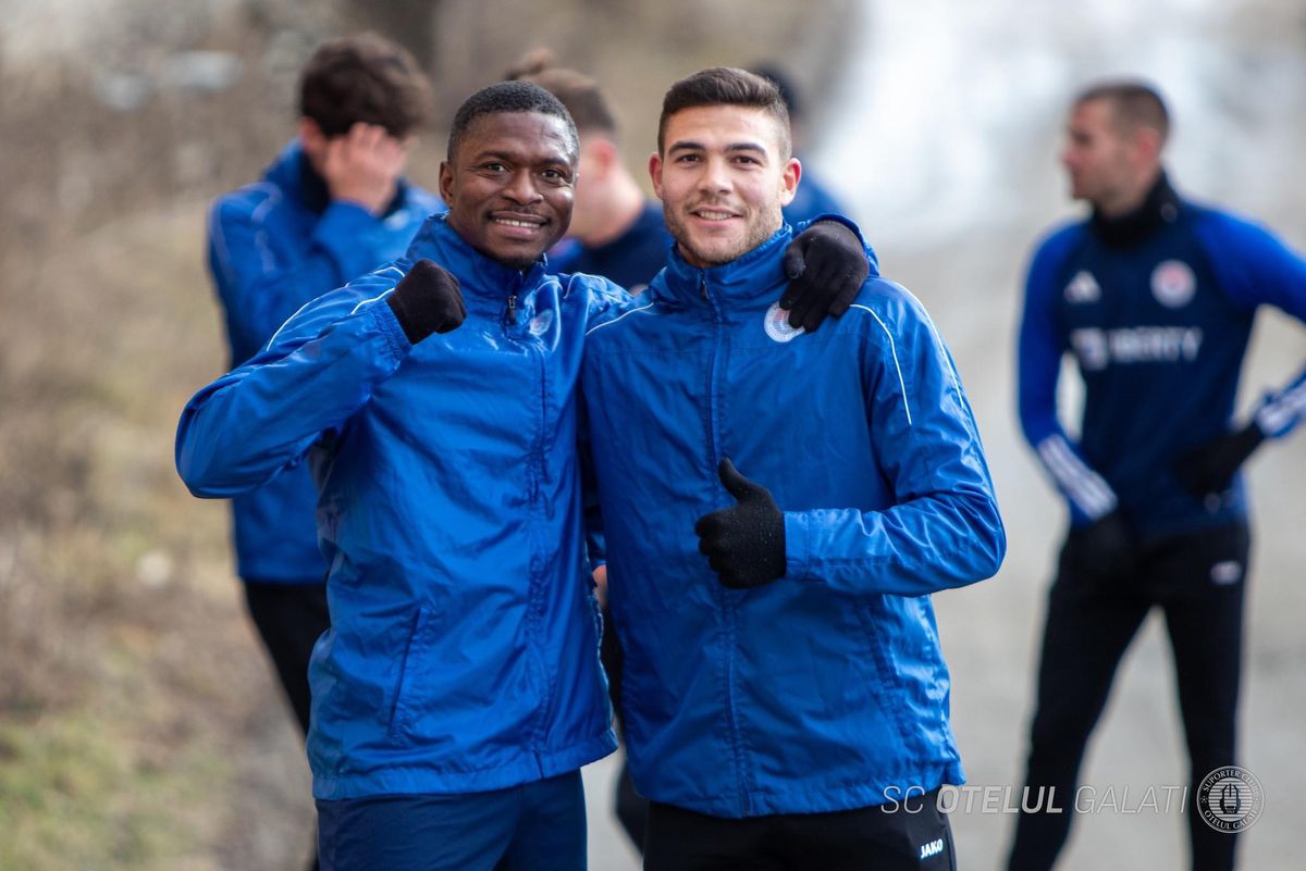 Jucătorii Oțelului Galați, puși la pante în cantonament