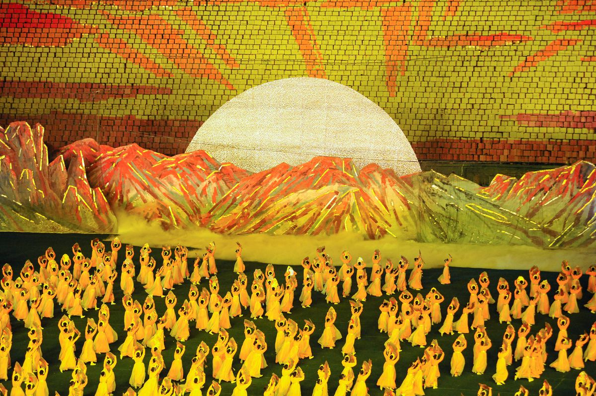 Imagini IREALE din al doilea cel mai mare stadion de pe glob » Mastodontul din Coreea de Nord este „casa” manifestațiilor propagandiste ale sistemului represiv