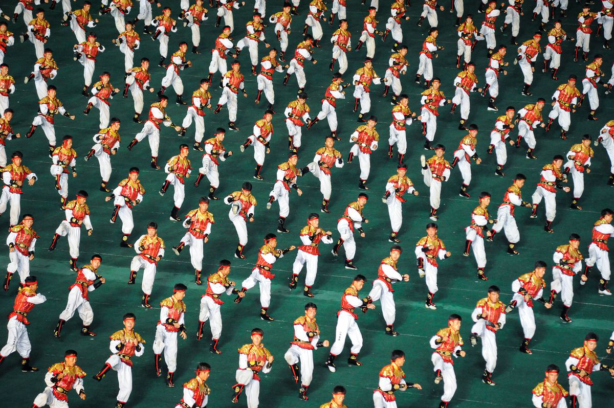 Imagini IREALE din al doilea cel mai mare stadion de pe glob » Mastodontul din Coreea de Nord este „casa” manifestațiilor propagandiste ale sistemului represiv