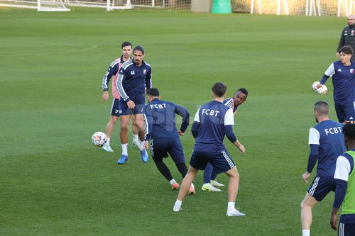 Leo Grozavu, la antrenamentul lui FC Botoșani/ foto Ionuț Iordache (GSP)