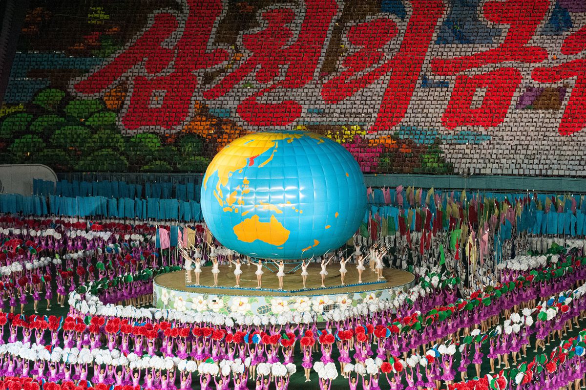 Imagini IREALE din al doilea cel mai mare stadion de pe glob » Mastodontul din Coreea de Nord este „casa” manifestațiilor propagandiste ale sistemului represiv