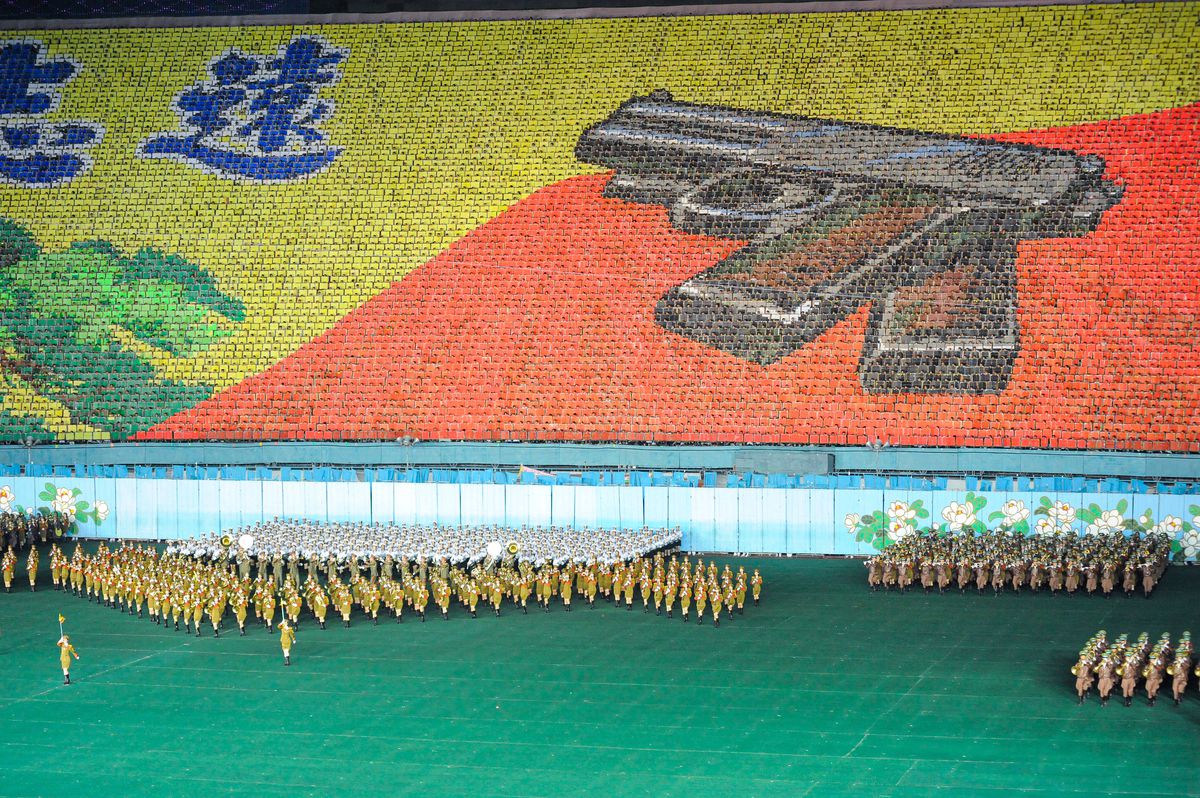 Imagini IREALE din al doilea cel mai mare stadion de pe glob » Mastodontul din Coreea de Nord este „casa” manifestațiilor propagandiste ale sistemului represiv