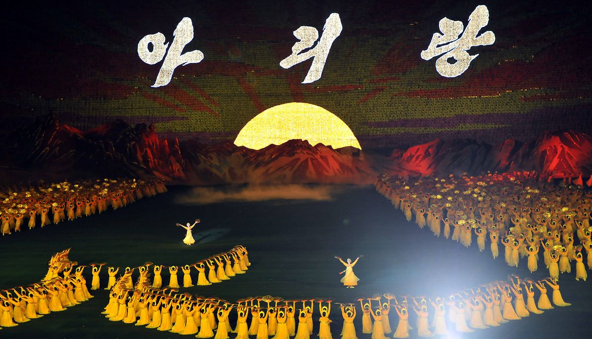 Imagini IREALE din al doilea cel mai mare stadion de pe glob » Mastodontul din Coreea de Nord este „casa” manifestațiilor propagandiste ale sistemului represiv