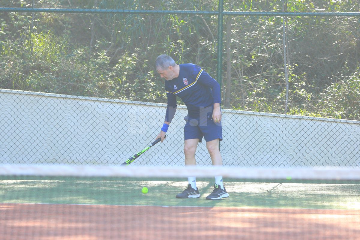 Valeriu Iftime joacă tenis în Antalya