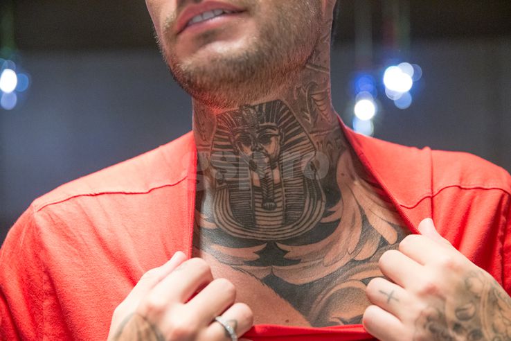 Murgia s-a tatuat exclusiv pe gât FOTO: Ionuț Iordache (GSP)