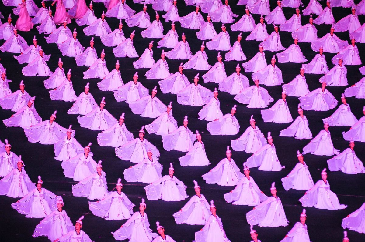 Imagini IREALE din al doilea cel mai mare stadion de pe glob » Mastodontul din Coreea de Nord este „casa” manifestațiilor propagandiste ale sistemului represiv