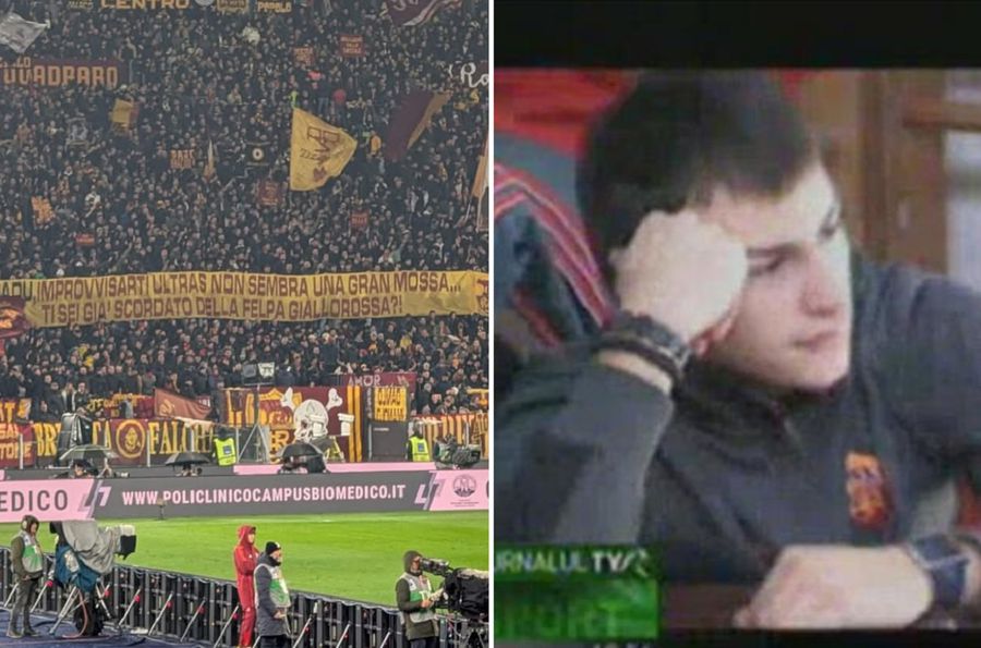 Fanii Romei nu l-au iertat pe Ștefan Radu » Episodul curios de la Dinamo, transpus în scenografie la Derby della Capitale