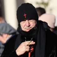 Gigi Becali la programul liturgic al sărbătorii Botezului Domnului la Catedrala Patriarhală. FOTO: Dumitru Angelescu (Libertatea / GSP)