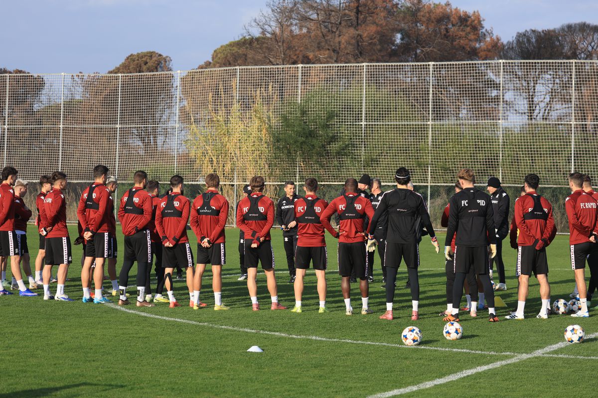 3 detalii inedite de la antrenamentul Rapidului: de ce s-a răstit Gâlcă chiar și la nou-venitul Paraschiv