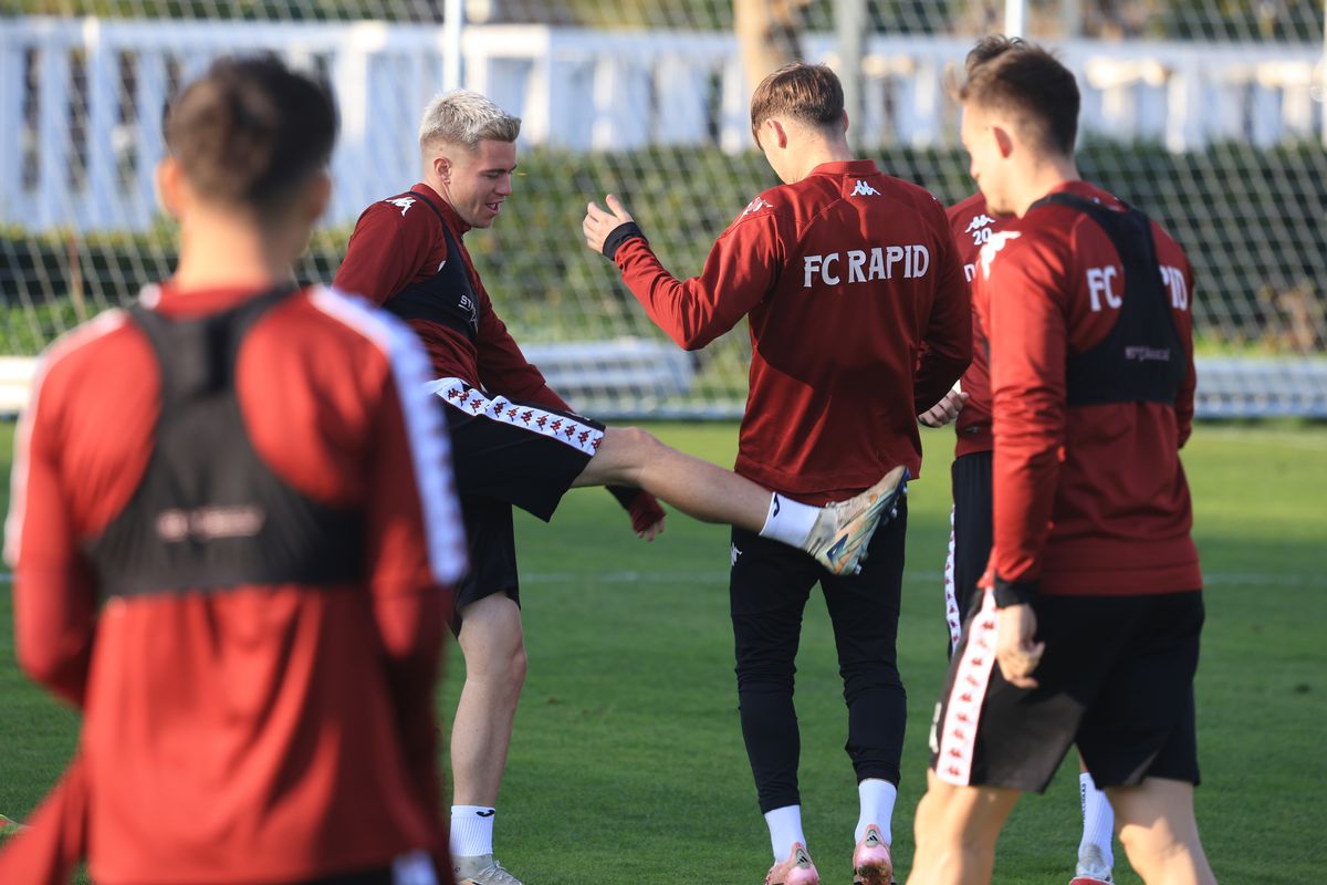 3 detalii inedite de la antrenamentul Rapidului: de ce s-a răstit Gâlcă chiar și la nou-venitul Paraschiv