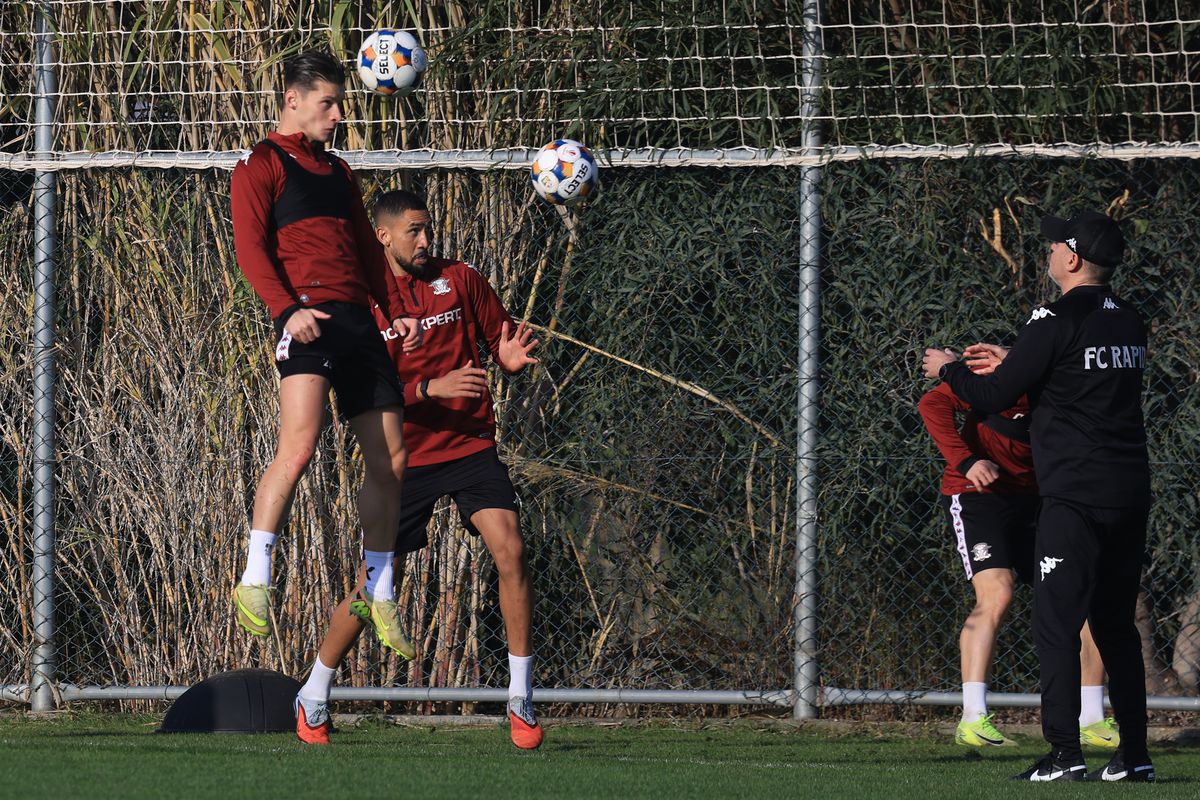 3 detalii inedite de la antrenamentul Rapidului: de ce s-a răstit Gâlcă chiar și la nou-venitul Paraschiv