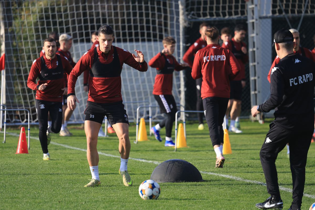 3 detalii inedite de la antrenamentul Rapidului: de ce s-a răstit Gâlcă chiar și la nou-venitul Paraschiv