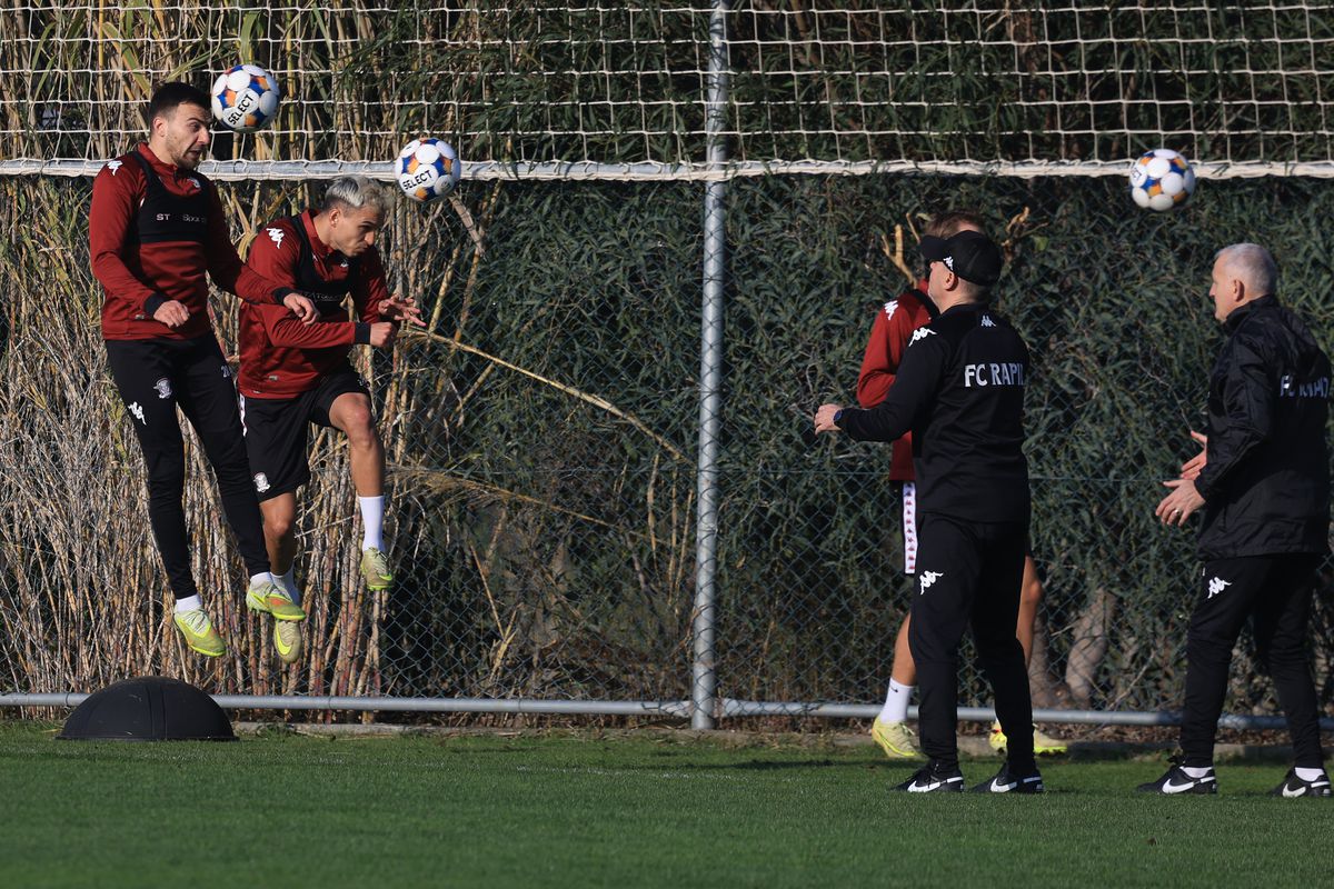 3 detalii inedite de la antrenamentul Rapidului: de ce s-a răstit Gâlcă chiar și la nou-venitul Paraschiv