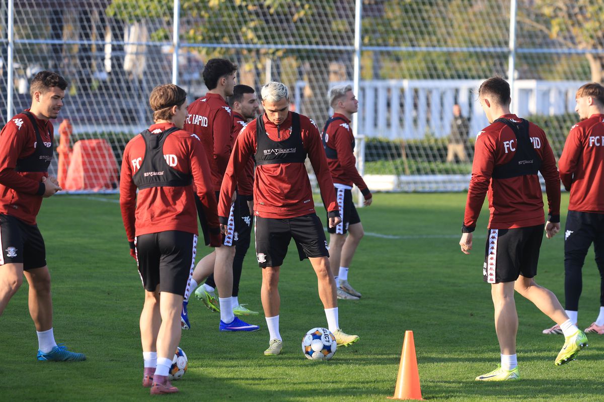 3 detalii inedite de la antrenamentul Rapidului: de ce s-a răstit Gâlcă chiar și la nou-venitul Paraschiv