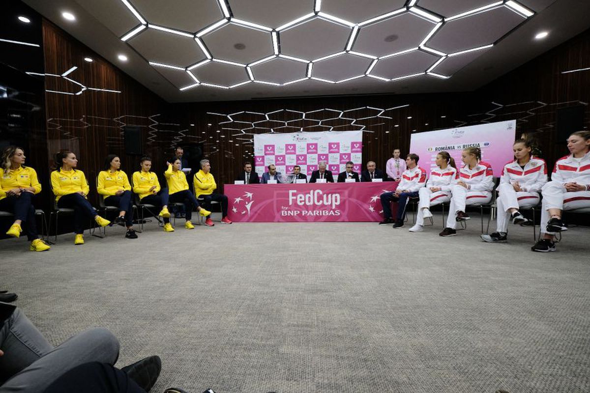 ROMÂNIA - RUSIA, FED CUP // VIDEO + FOTO S-a stabilit programul! „Tricolorele” au analizat înfruntarea de la Cluj