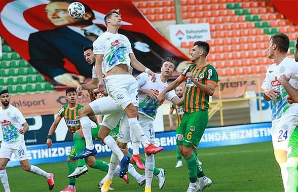 Alanyaspor - Rizespor 2-1. Înfrângere dramatică pentru echipa antrenată de Marius Șumudică