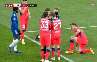 Fază „la milimetru” în FCSB - FCU Craiova » Gigi Becali e convins: „Nu e penalty!”