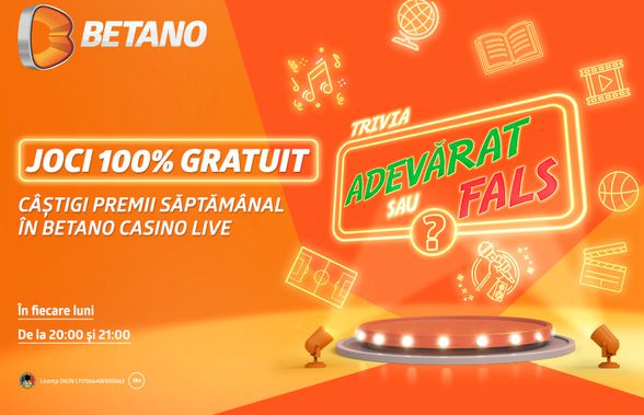 „Trivia Adevărat sau Fals”, un nou format, doar în Casino Live!