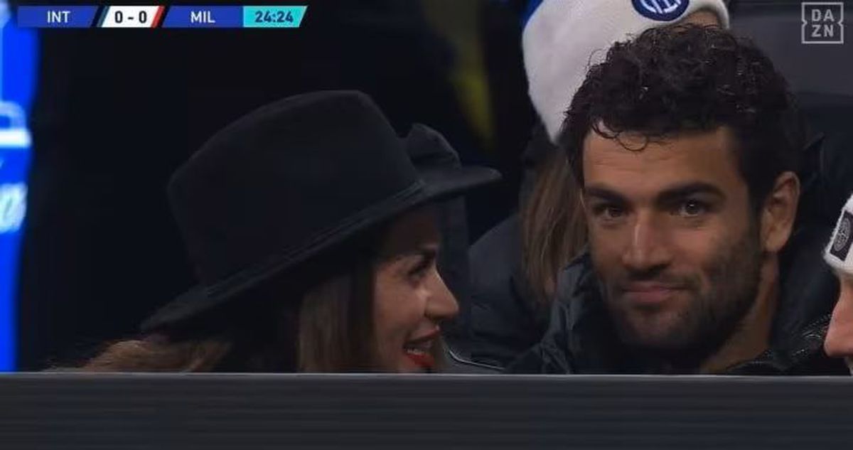 „Cuplul anului” » Matteo Berrettini, surprins la Inter - Milan cu fosta soție a unui star din fotbal