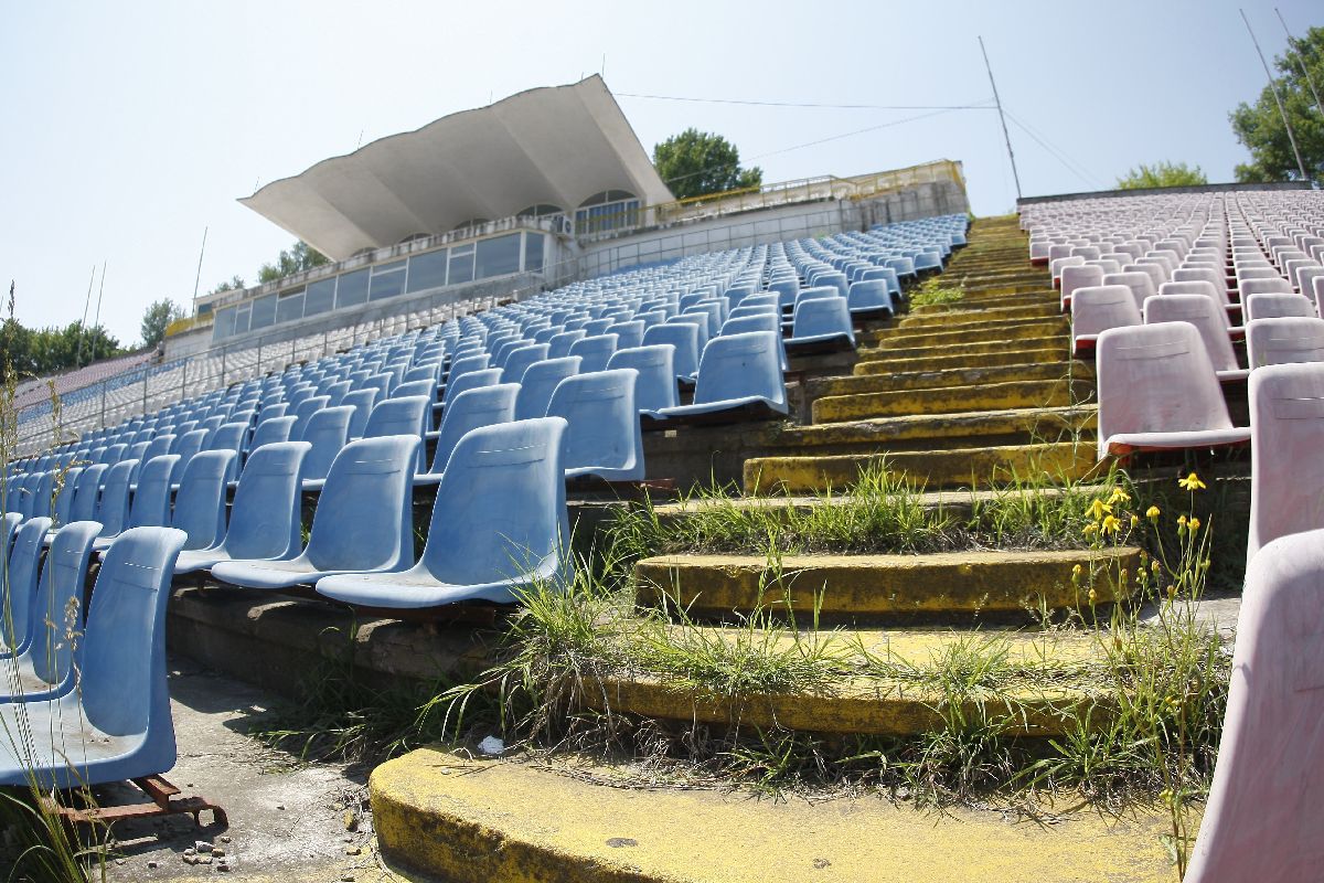 Stadionul „Dunărea” din Galați, la vizita Gazetei Sporturilor din 2011