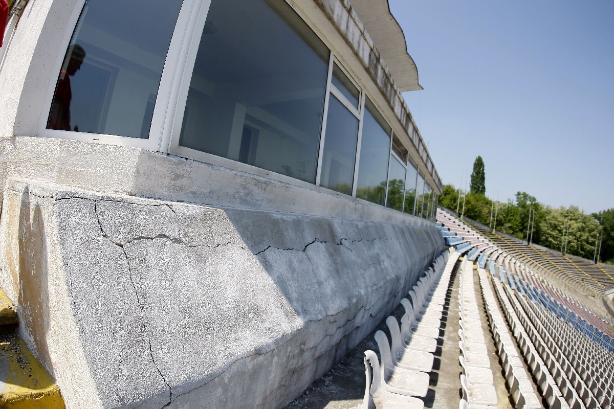 Stadionul „Dunărea” din Galați, la vizita Gazetei Sporturilor din 2011